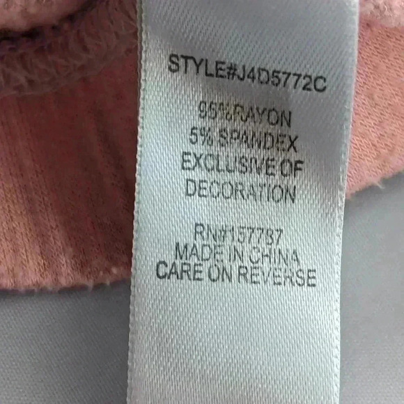 Jolie & Joy Tie Dye Hoodie Pink Pullover Sweatshirt Ladies/Juniors M - Picture 7 of 14